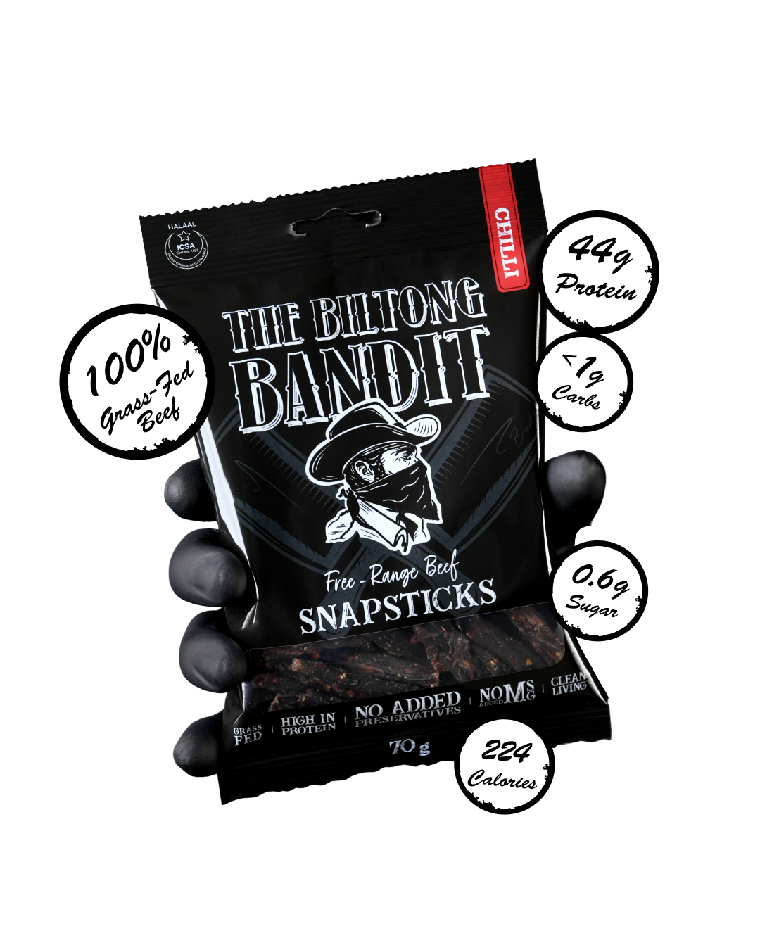 Free-Range Chilli Snapsticks | Grass-Fed 70g
